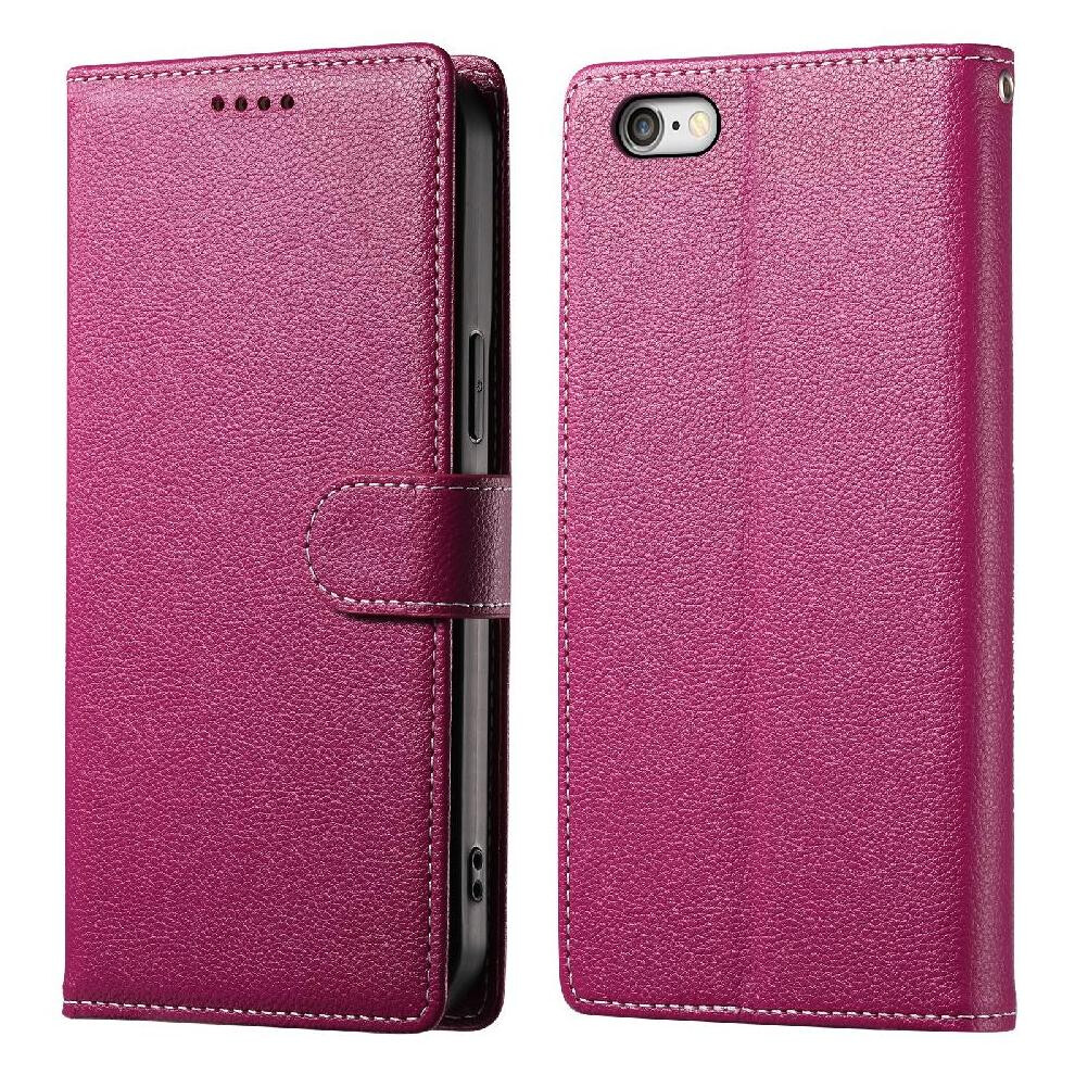 (Pink) Compatible With Iphone 16E Case Shockproof Card Slots Magnetic Closure Daily Use Pink 764549440818