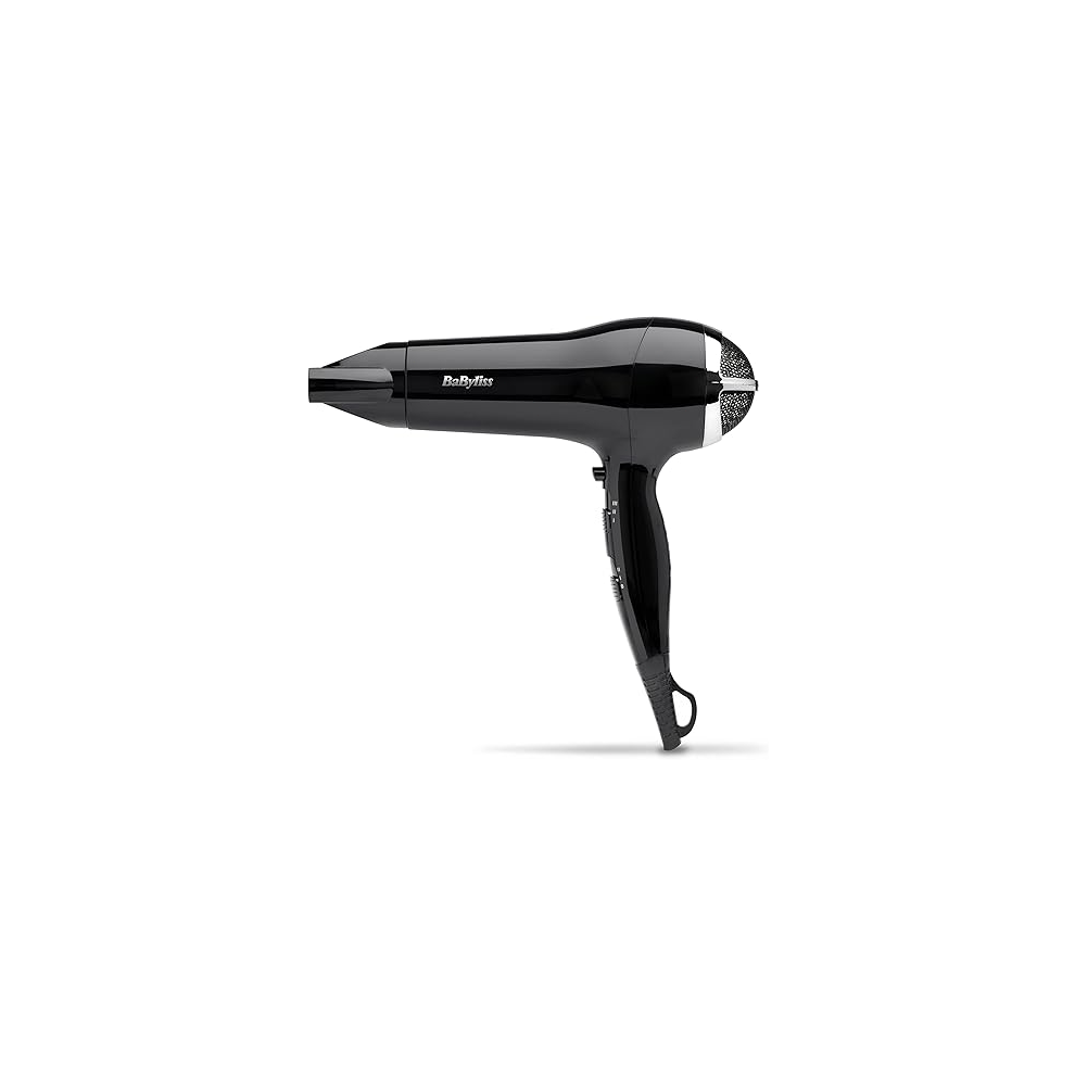 BaByliss Power Smooth Hair Dryer, Powerful and Lightweight, 2400W Fast Drying, Ionic for Frizz-Control, 3 Heat & 2 Spee