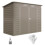Outsunny Outsunny 8 x 4FT Metal Garden Storage Shed with Double Doors, Light Grey 2