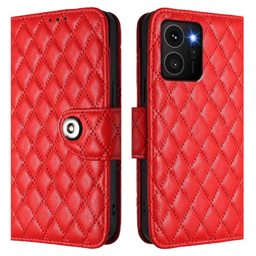 (Red) Case For Nokia Hmd Skyline Wallet Cover Wrist Strip Card Holder Shockproof Stylish Protective Red 764549441938