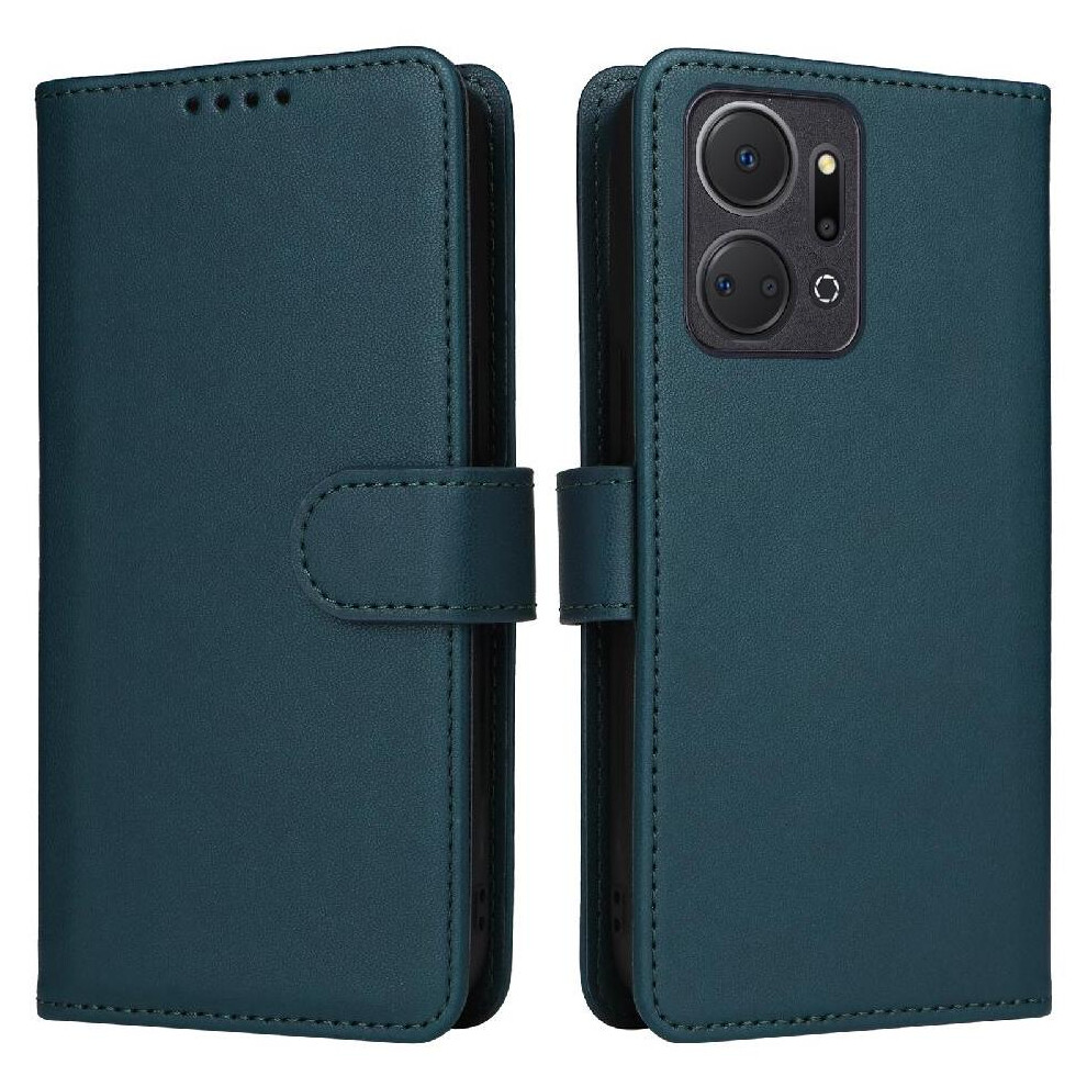 (Blue) Flip Case For Honor X7a 4G Wireless Charging Flip Cover Wallet Detachable Design Rfid Blocking Blue 764549442430