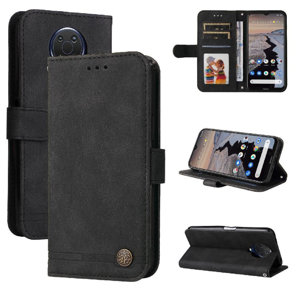 (Black) Case For Nokia G10 Card Slot Holders Leather Protective Cover Black 764549443024
