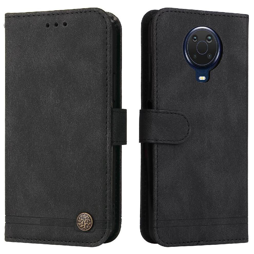(Black) Case For Nokia G20 Protective Cover Card Slot Holders Leather Black 764549443079