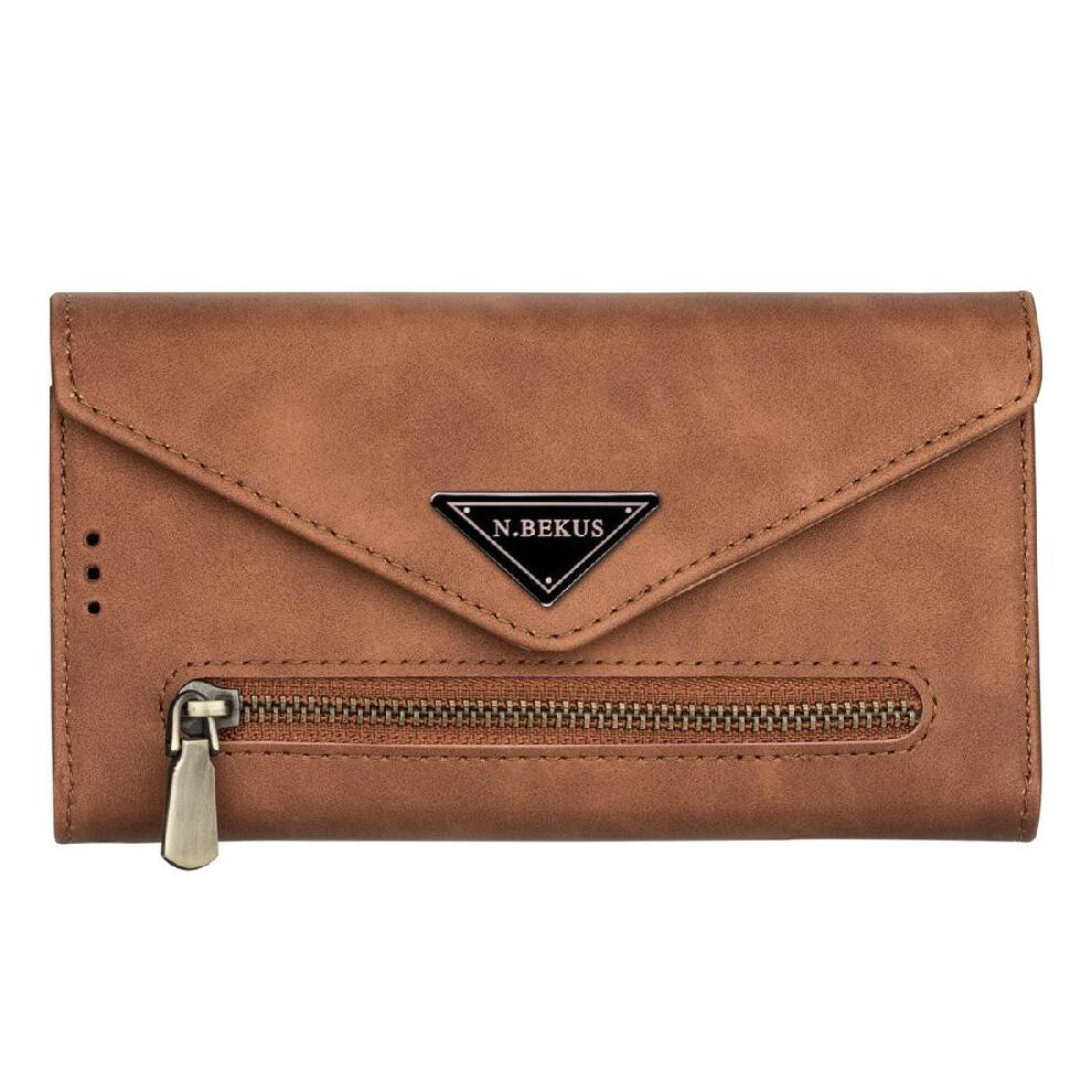 (Brown) Zipper Pocket Case For Huawei P30 Kickstand Crossbody Strap Shockproof Protective Cover Wrist Strap Brown 764549444083
