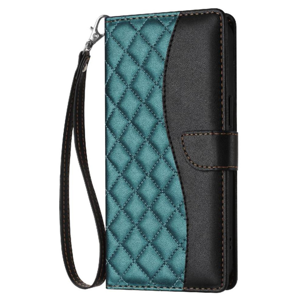 (Green) Flip Case For Iphone 16E Card Slots Holder Wallet Protection Pu Leather Wrist Strap Magnetic Green 764549444861