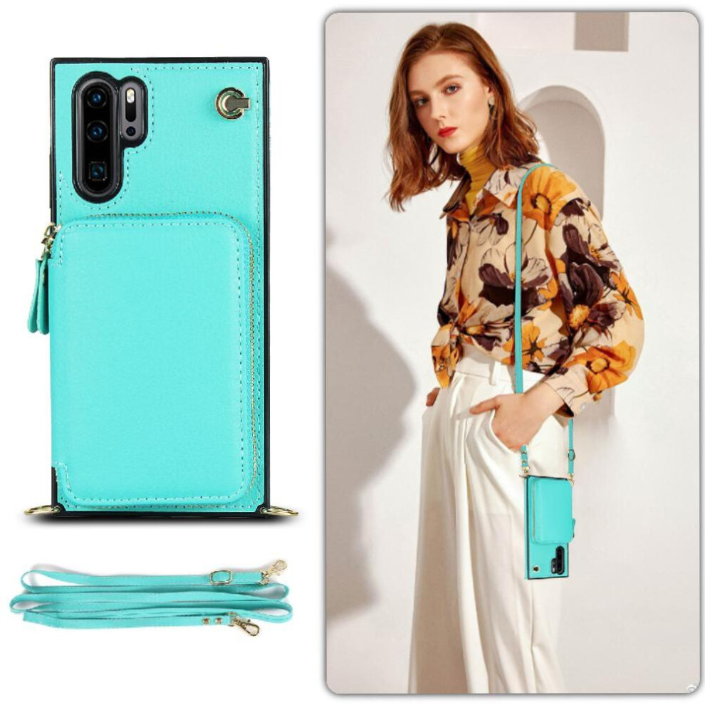 (Blue) Case For Huawei P30 Pro Shockproof Leather Pocket Wallet Blue 764549445462