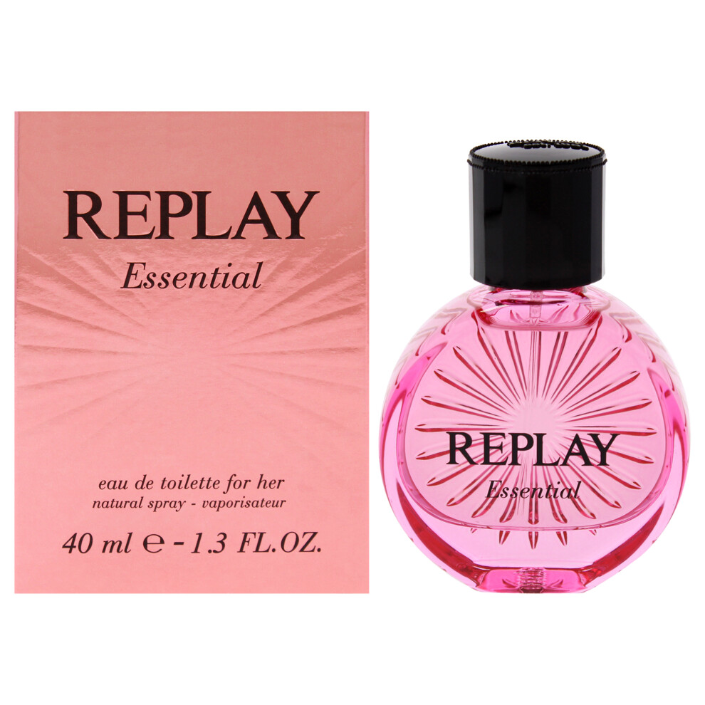 Replay Essential Di Replay Per Donna - Spray Edt Da 1,3 Oz