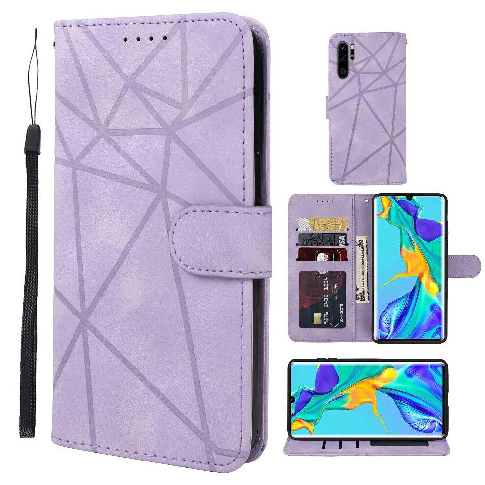 (Purple) Flip Case For Huawei P30 Pro Stand Flip Unisex Card Slot Purple 764549448364