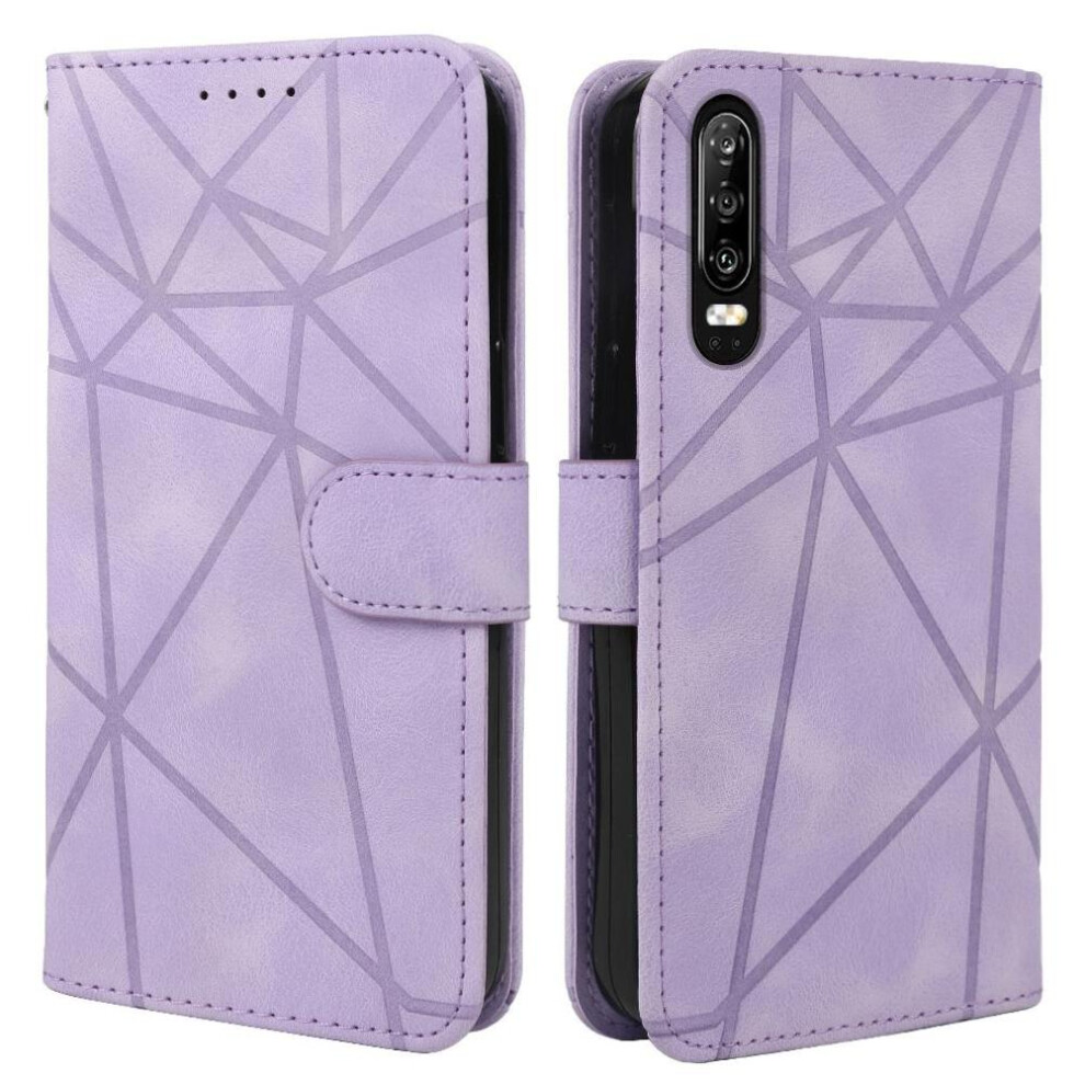 (Purple) Flip Case For Huawei P30 Flip Unisex Card Slot Stand Purple 764549448487