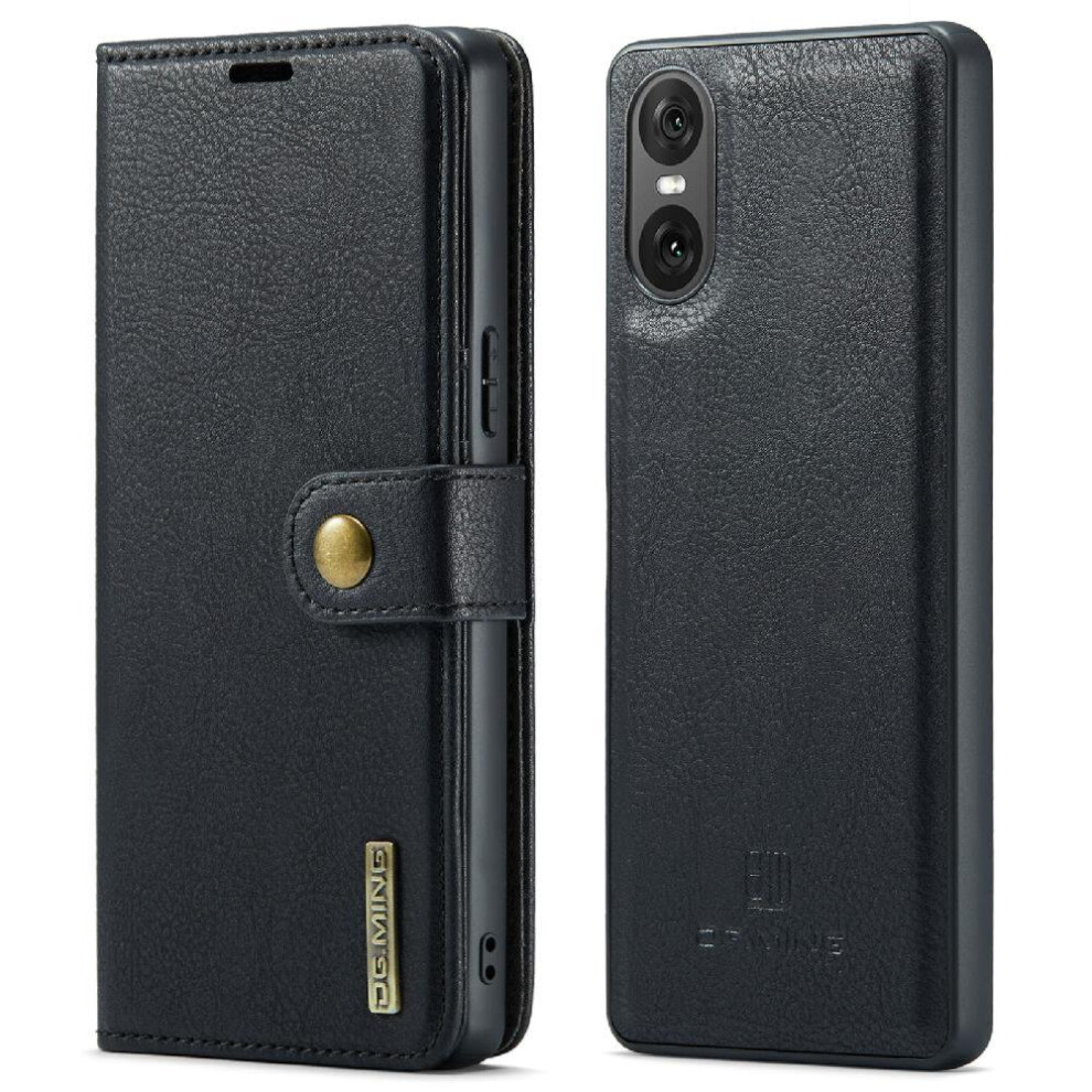 (Black) Wallet Case For Sony Xperia 10 Vi Card Slots Magnetic Protective Pu Leather Flip Kickstand Black 764549449521