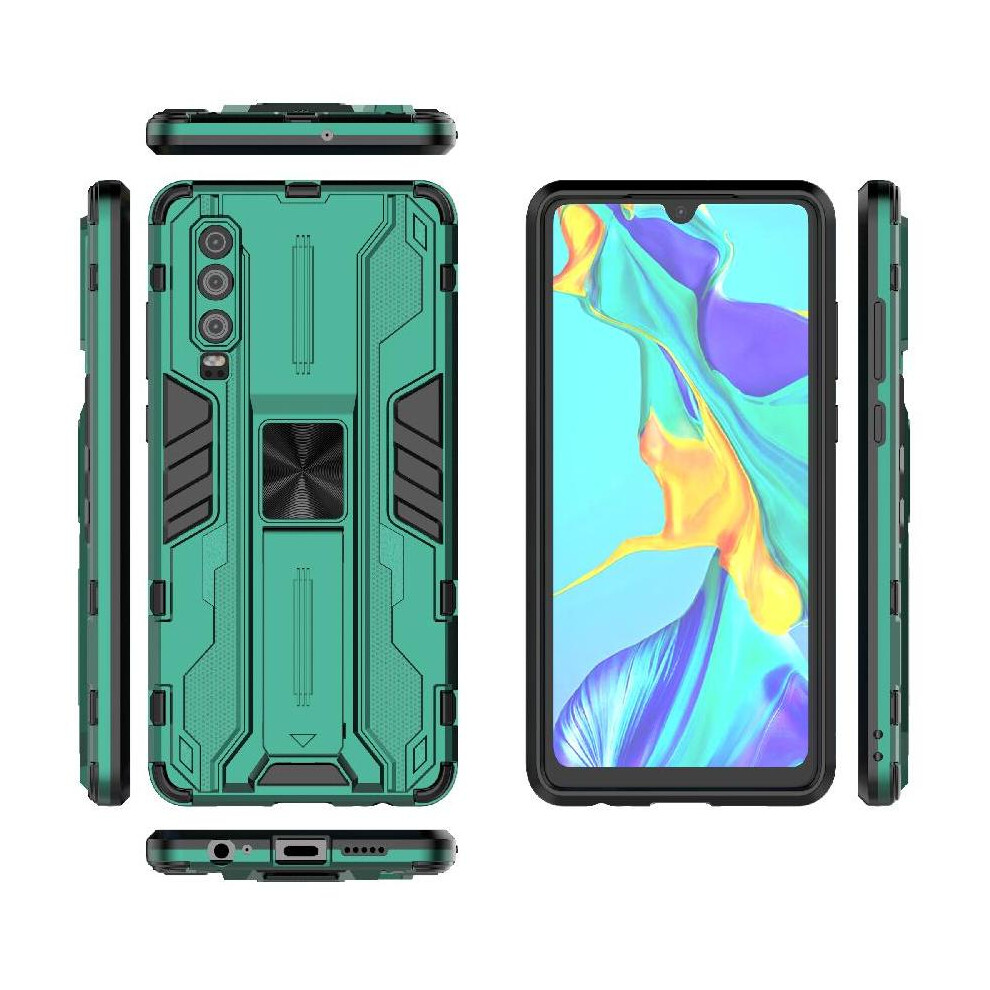 (Green) Case For Huawei P30 Anti-Scratch Strong Magnetic Attraction Protective Cover Kickstand Shockproof Green 764549449569