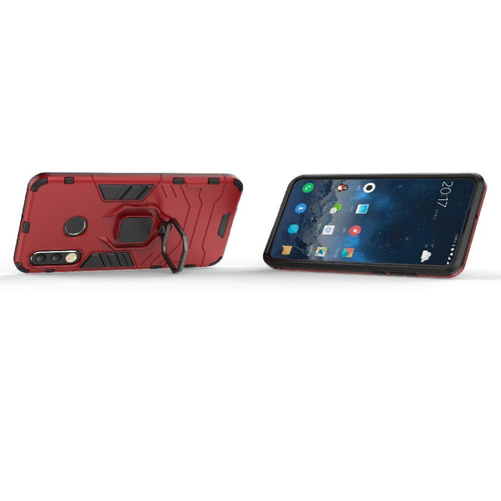 Protective Case Cover Huawei P30 Lite Kickstand Ring Holder Black