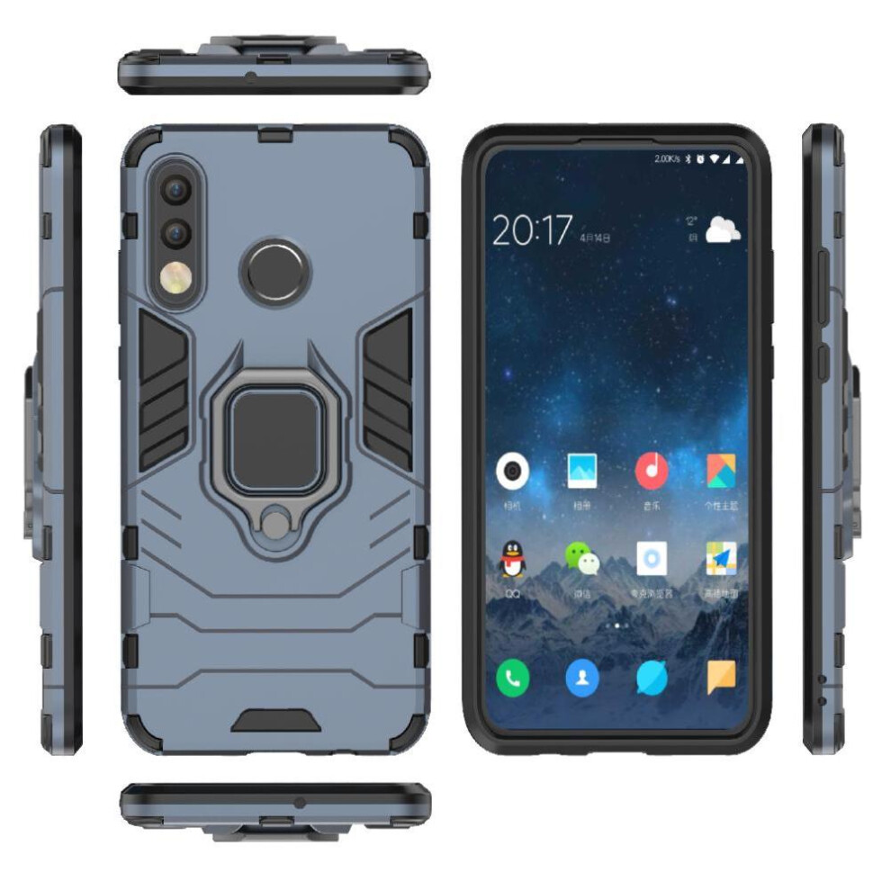 (Green) Ring Car Mount Kickstand Case For Huawei P30 Lite Kickstand Military Grade Protection Shockproof Metal Ring Holder Green 764549450497
