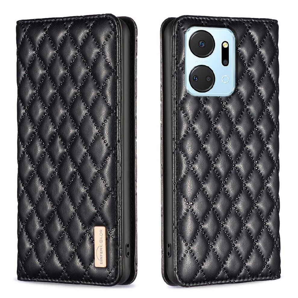 (Black) Flip Case For Honor X7a Full Protection Shockproof Card Slots Holder Wallet Magnetic Closure Black 764549450633