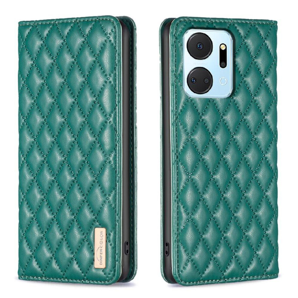 (Green) Flip Case For Honor X7a Full Protection Shockproof Card Slots Holder Wallet Magnetic Closure Green 764549450602