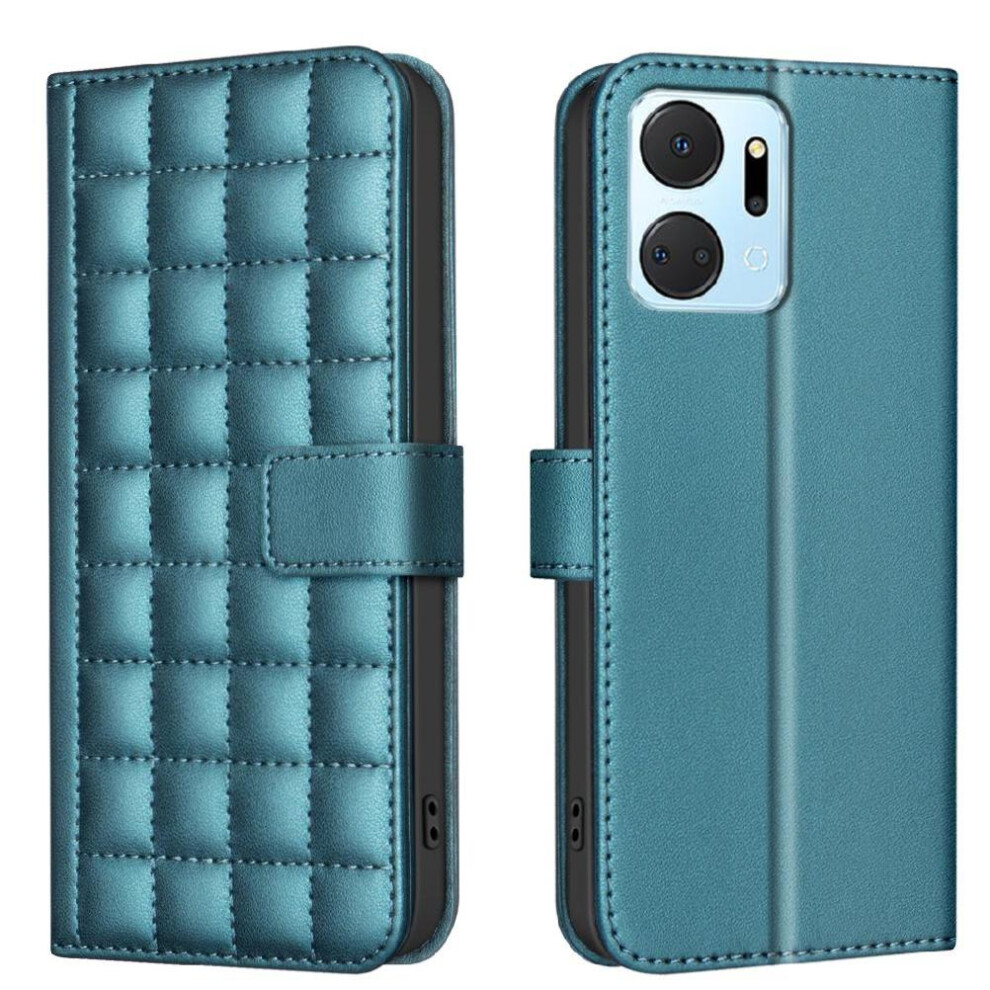 (Green) Flip Case For Honor X7a Card Slots Holder Wallet Protective Pu Leather Business Simple Style Green 764549451463