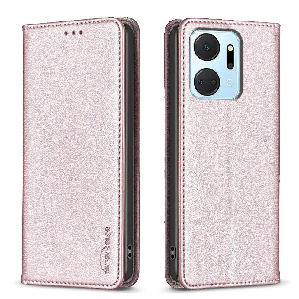 (Gold) Flip Case For Honor X7a Pu Leather Multi-Color Magnetic Wallet Multi-Card Slot Business Gold 764549452200