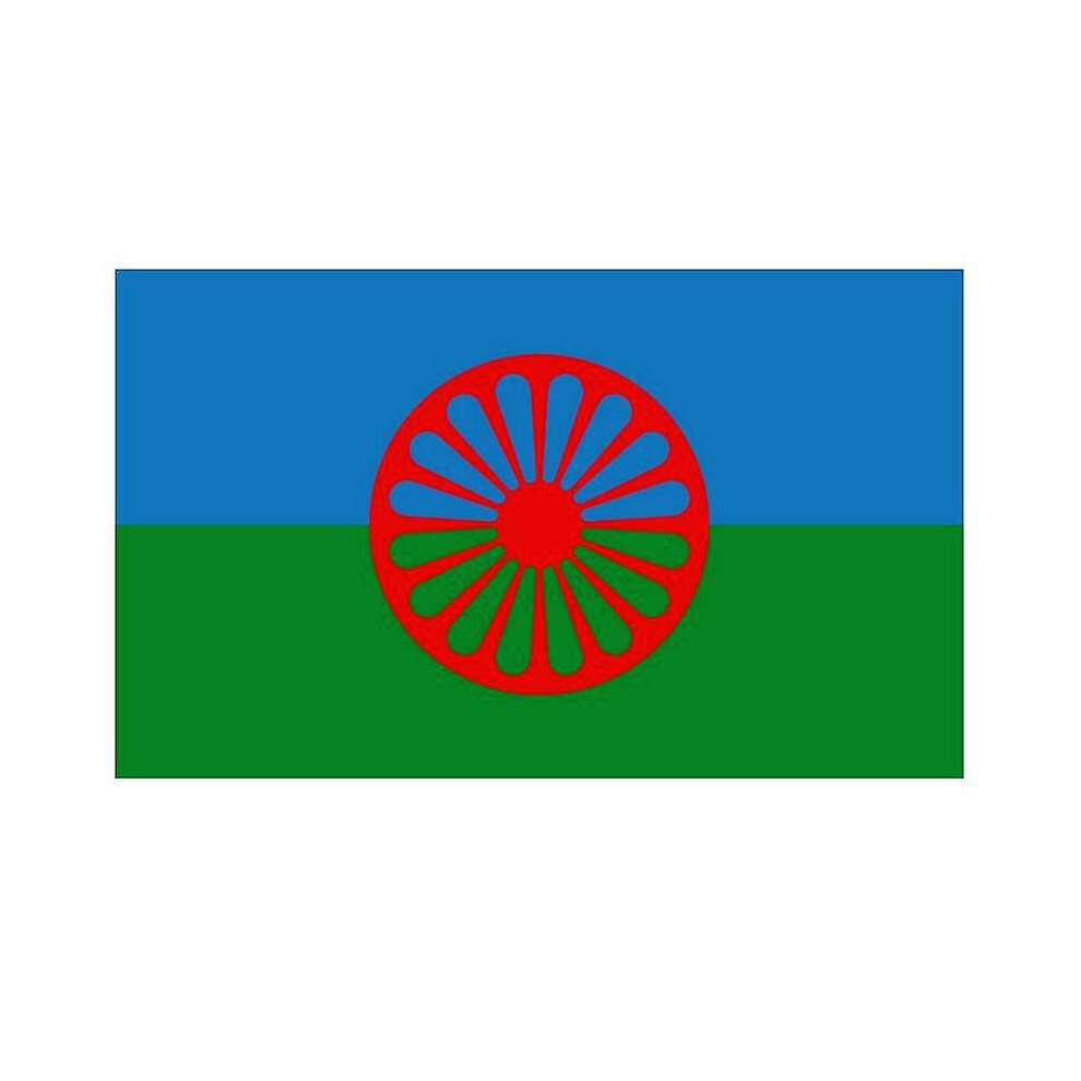 (120 x 180cm) 90x150cm Rom Gypsy Flag Of The Romani People Polyester 60x90cm Custom Flag For Decoration