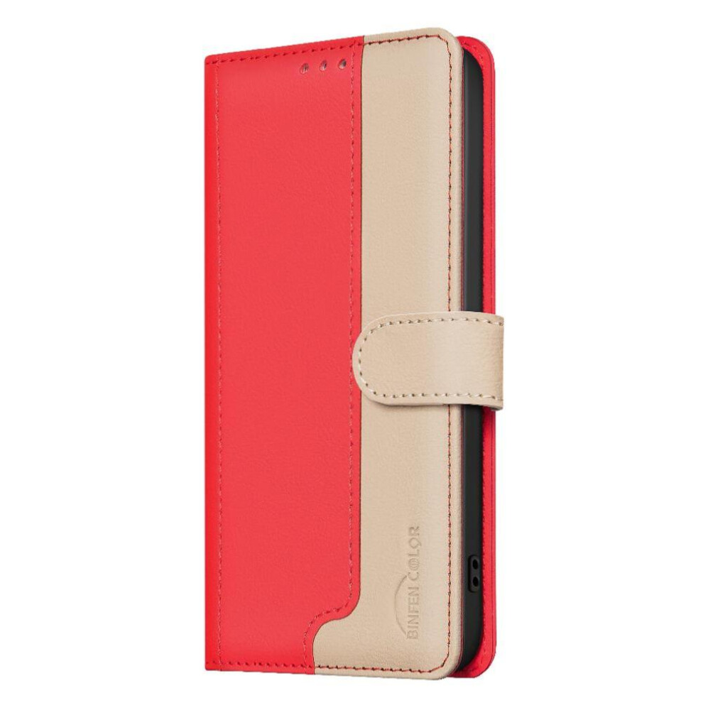 (Red) Flip Case For Honor X7a Flip Folio Card Slots Holder Kickstand Rfid Blocking Shockproof Tpu Inner Shell Red 764549453047