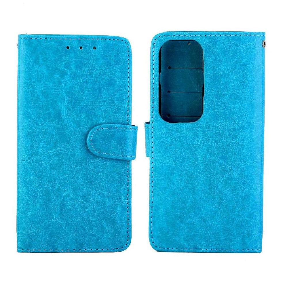(Blue) Flip Case For Huawei P60/Huawei P60 Pro Shockproof Kickstand Pu Leather Magnetic Closure Card Holder Blue 764549453146