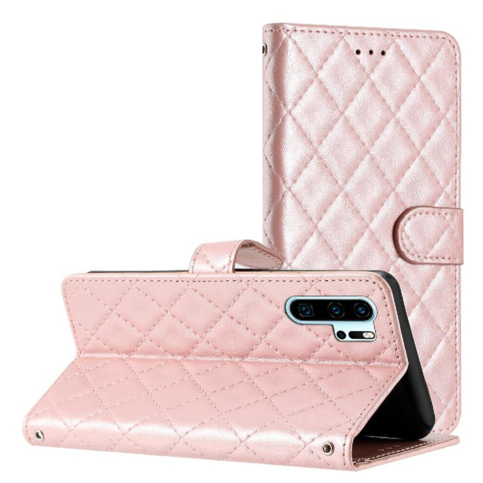 (Pink) Flip Case For Huawei P30 Pro Pu Leather Wallet Card Slots Holder Tpu Shockproof Kickstand Magnetic Folio Pink 764549454044
