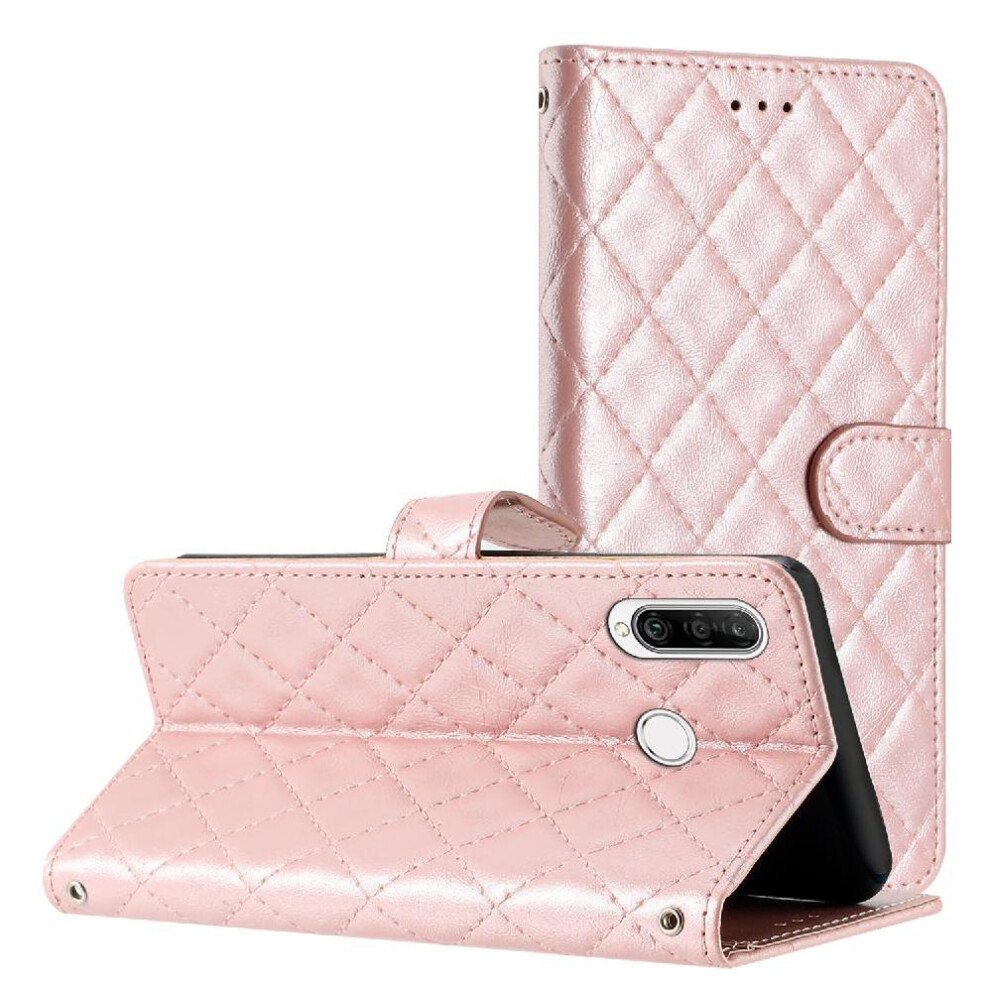 (Pink) Flip Case For Huawei P30 Lite Tpu Shockproof Pu Leather Wallet Kickstand Magnetic Folio Card Slots Holder Pink 764549454099