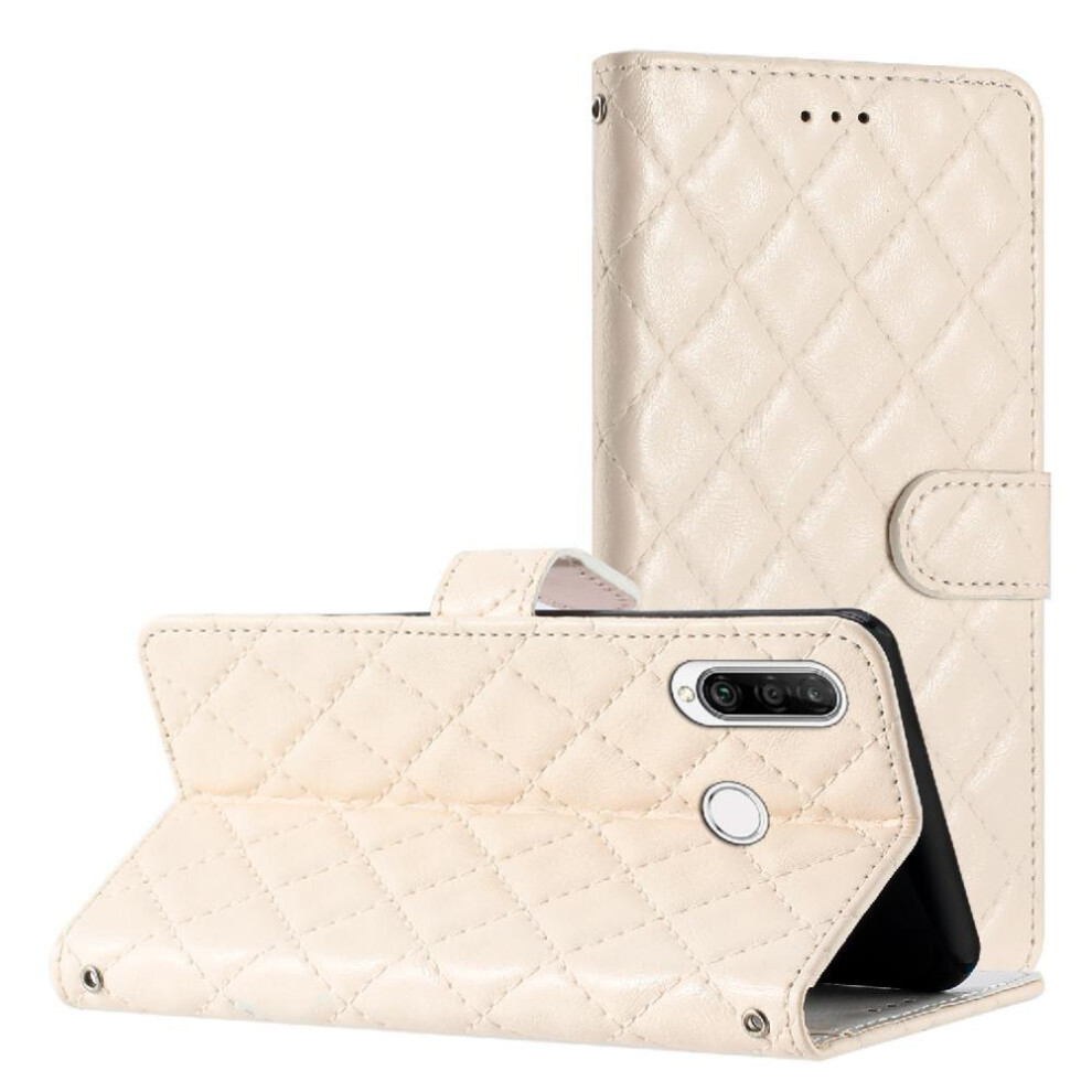 (White) Flip Case For Huawei P30 Lite Tpu Shockproof Pu Leather Wallet Kickstand Magnetic Folio Card Slots Holder White 764549454082