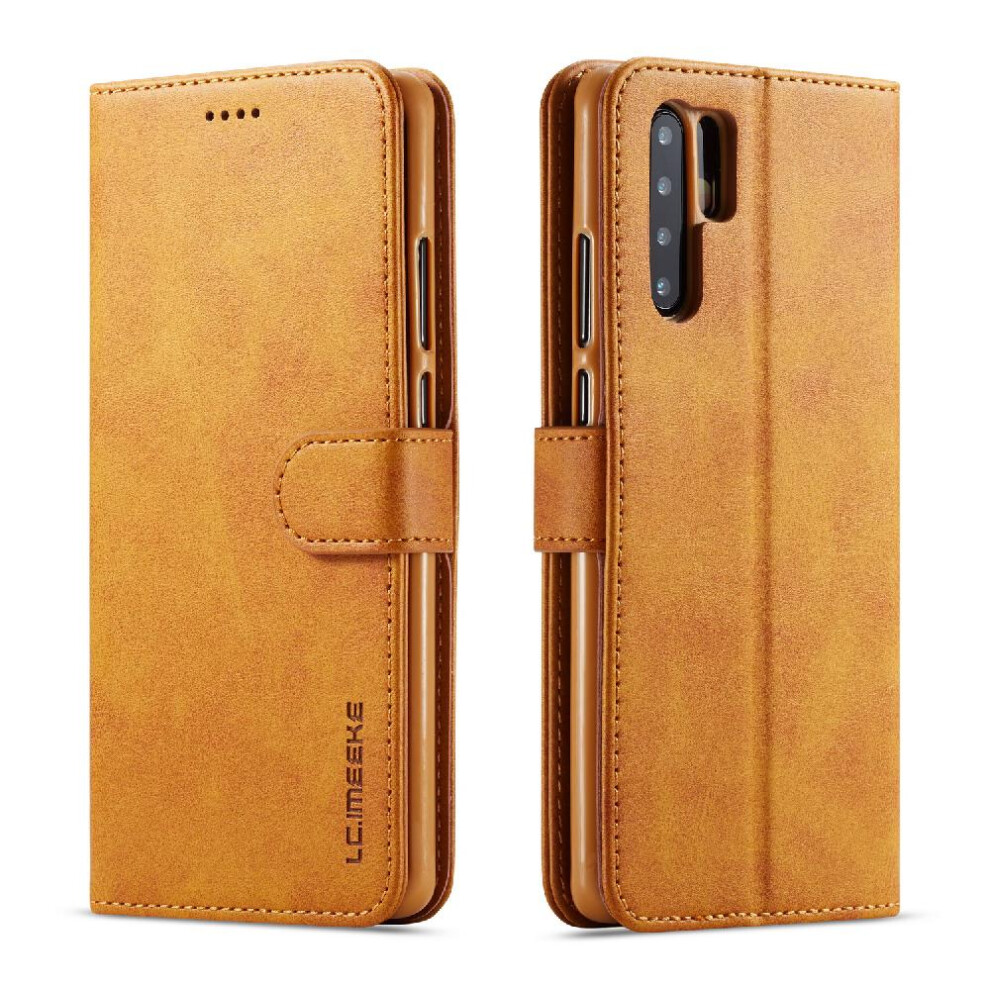 (Yellow) Case For Huawei P30 Pro With Holder Card Slots Wallet Calf Texture Horizontal Flip Leather Case Yellow 764549456079