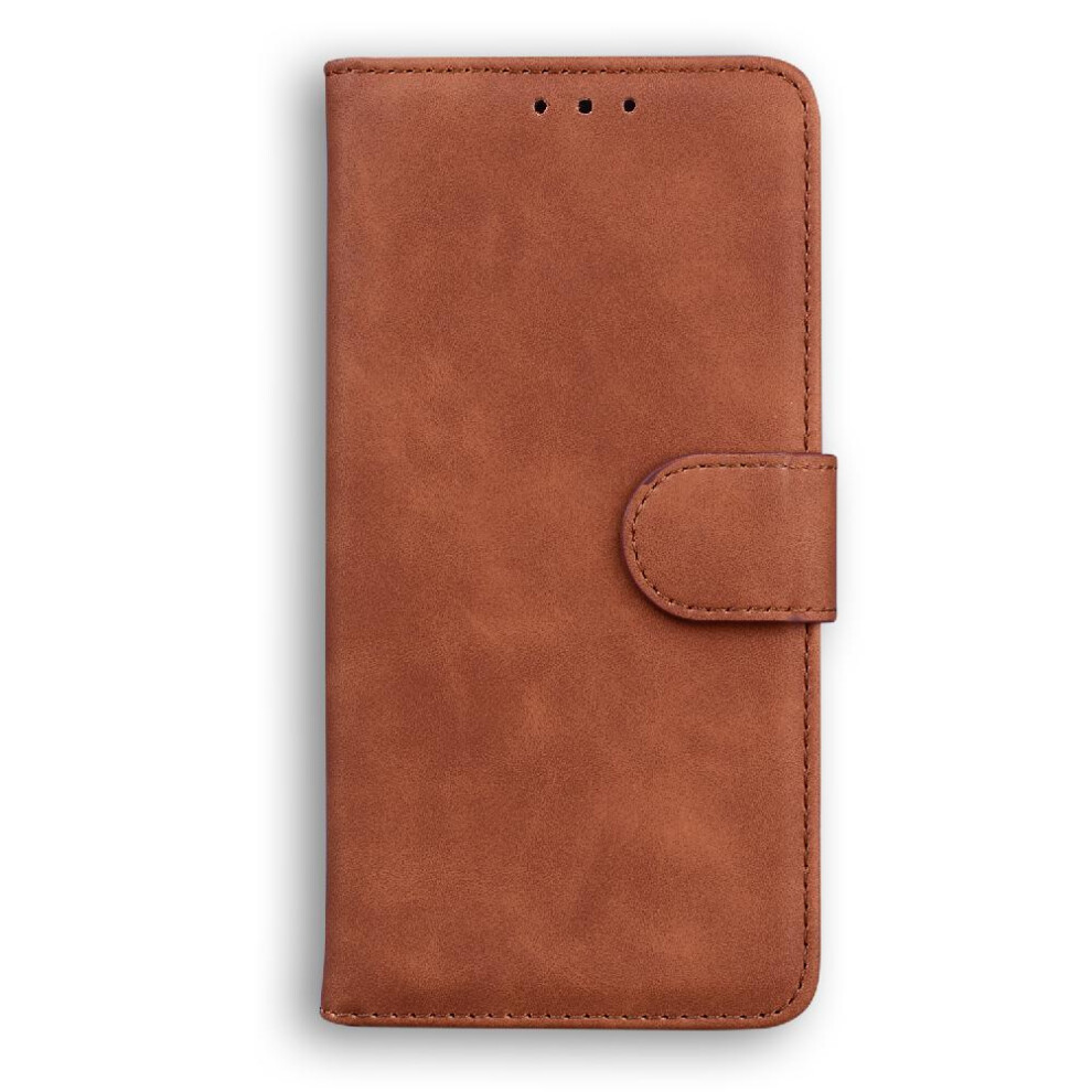 (Brown) Flip Case For Honor X7a Premium Pu Leather Card Slot Magnetic Stand Holder Brown 764549457021