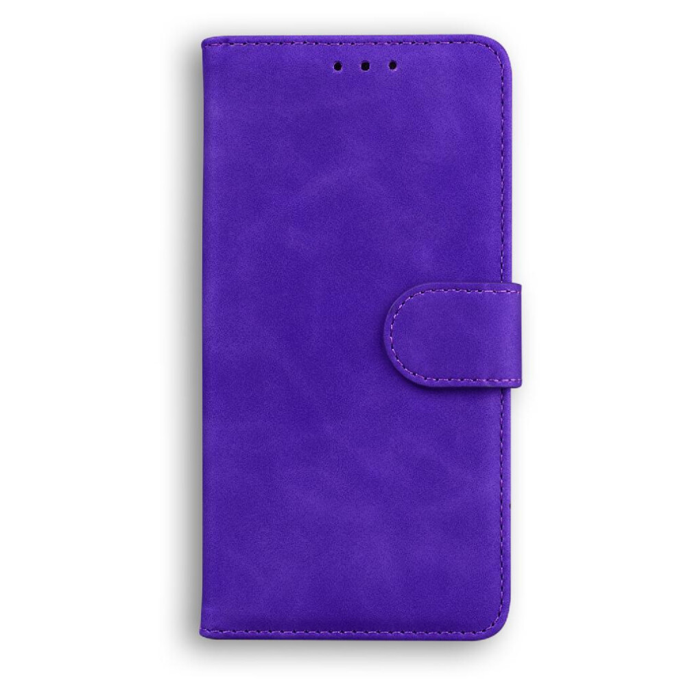 (Purple) Flip Case For Honor X7a Premium Pu Leather Card Slot Magnetic Stand Holder Purple 764549457069