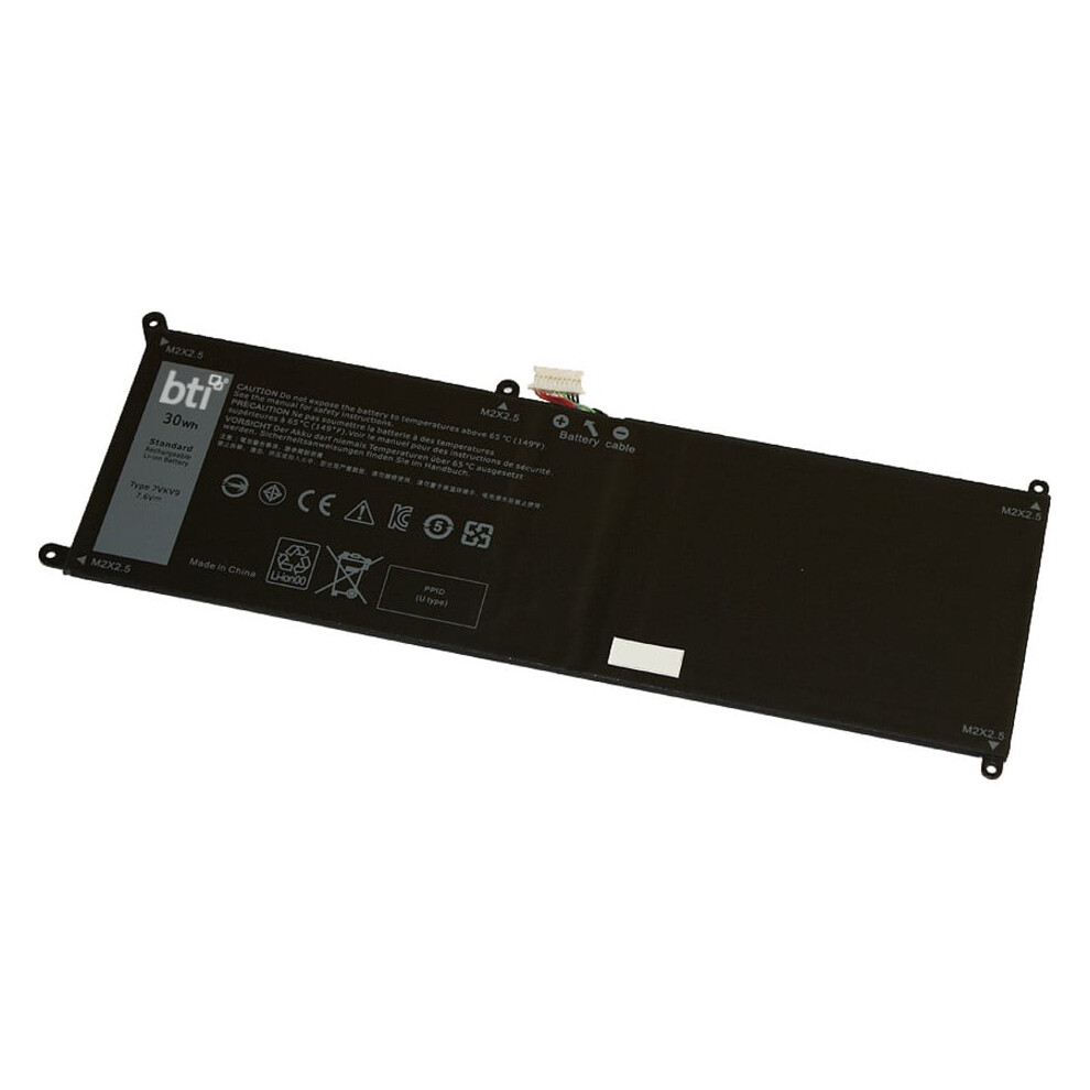 Replacement 2 Cell Battery For Dell Latitude 12 7275 Xps 12 9250 Replacing Oem Part Numbers 07Vkv9 7Vkv9 9Tv5x V55d0 451-Bbqg // 30Whr 5059902006264