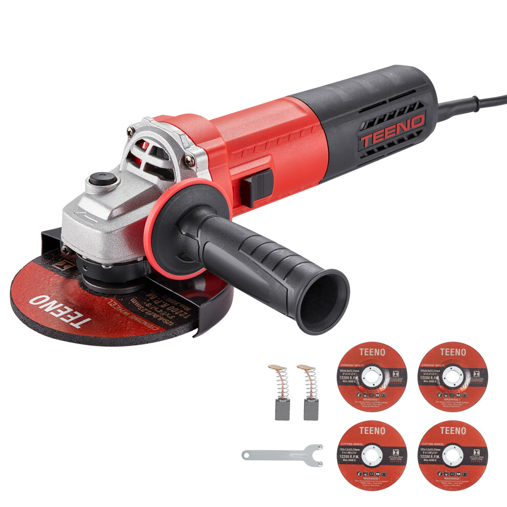 (1000W) TEENO Angle Grinder ,Corded Cutting Grinding Polishing , Protective Guard and Multi-Position Side Handle