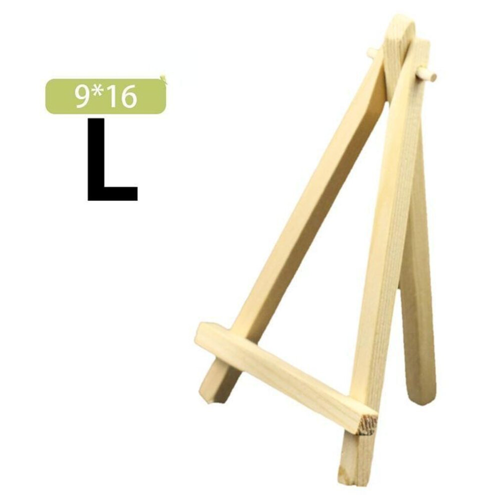(5Pcs-L) 5pcs Wooden Mini Easel Frame Wedding Table Number Card Stand Photo Display Holder Kids Painting Craft Artist Supplies Home Decor