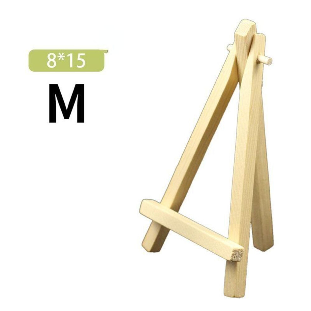 (5Pcs-M) 5pcs Wooden Mini Easel Frame Wedding Table Number Card Stand Photo Display Holder Kids Painting Craft Artist Supplies Home Decor