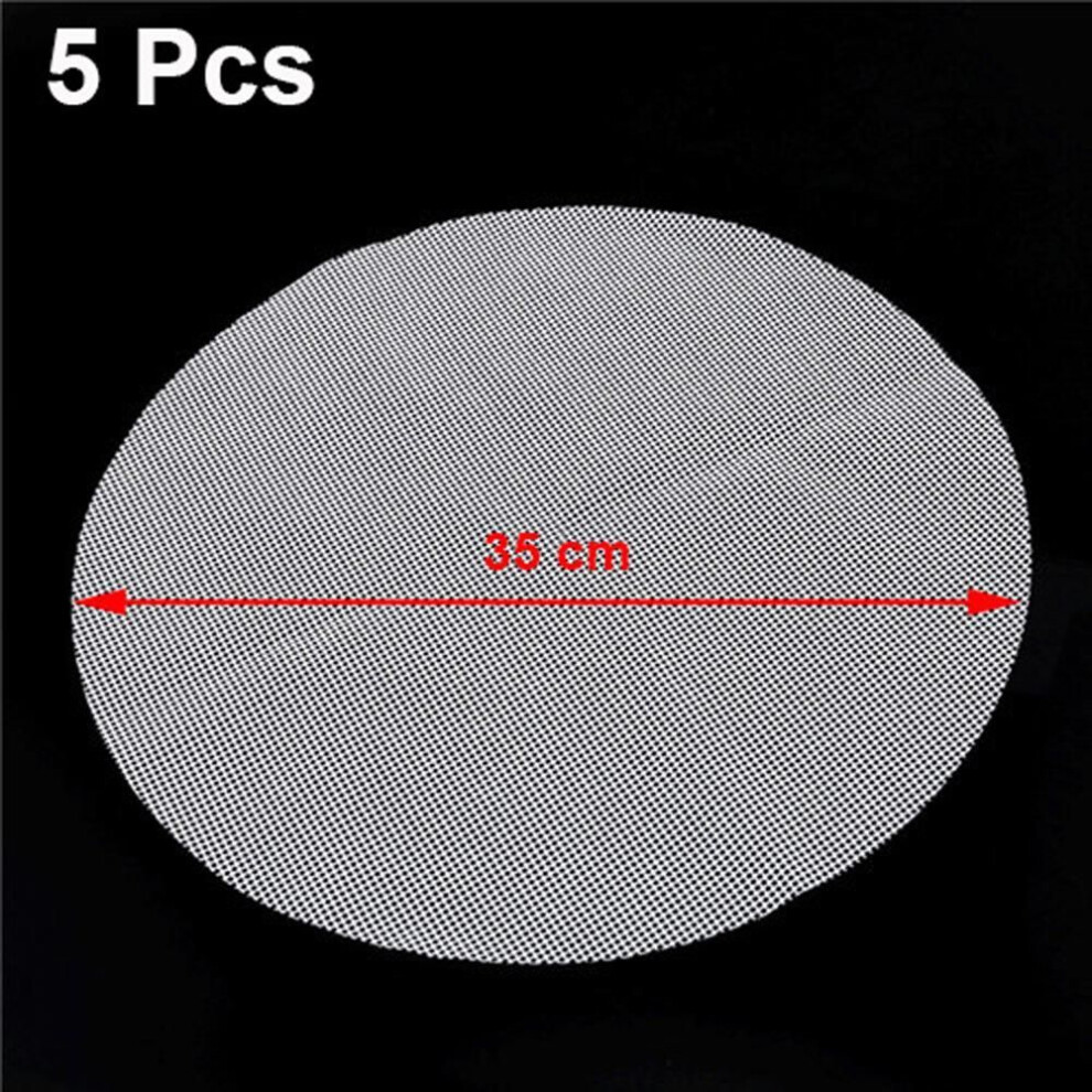 (35cm) Silicone 5pcs Restaurant Dumplings Home Buns Baking Cooking Tool Steamer Pad Steamer Paper Mesh Mat