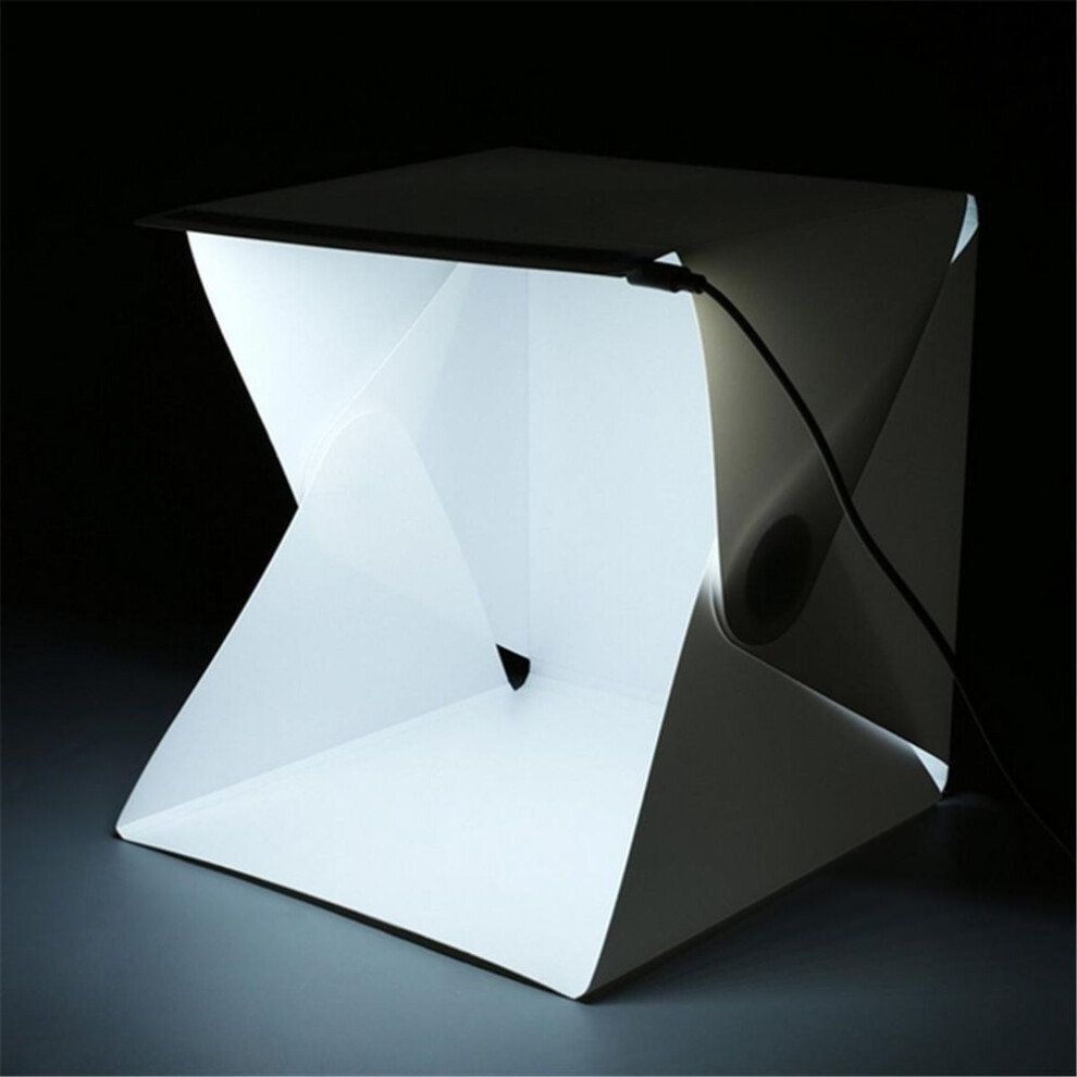 (white) Folding Portable Led Photo Studio Soft Light Box Lghting Backdrop Photo Box Take Picture