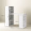 Homcom HOMCOM 120cm Computer Desk Bookshelf Writing Table 6 Shelves White 3