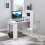 Homcom HOMCOM 120cm Computer Desk Bookshelf Writing Table 6 Shelves White 7