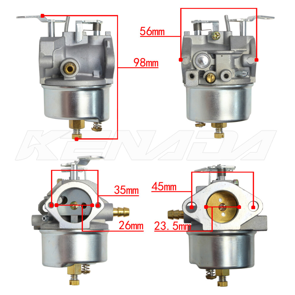 (632334) Carburetor Carb For Tecumseh 632334A 632334 632370 632536 640105 Hm70 Hm80 Hmsk80 Hmsk90 Hm100 Hmsk100 7Hp Snow Blower Engine 6935462400577