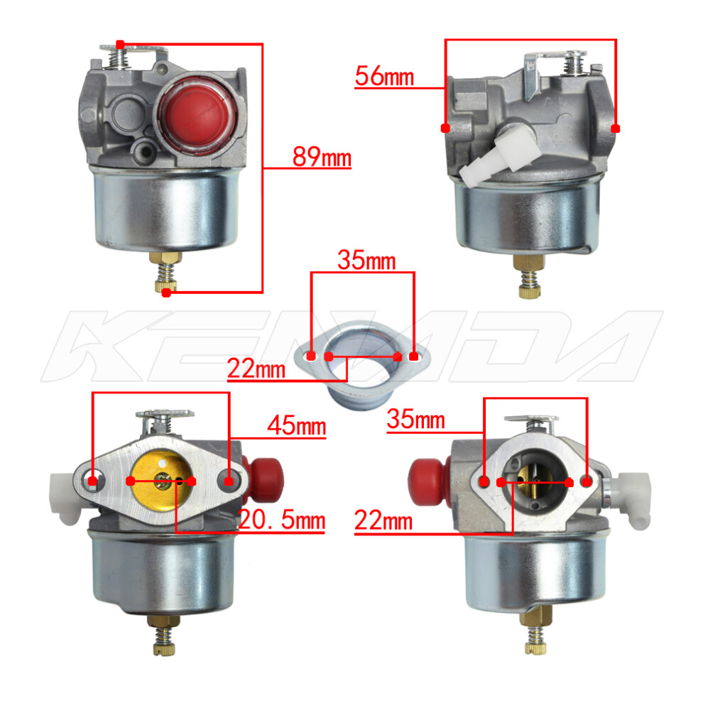 (632795) Carburetor Carb For Tecumseh 632795 632795A 631612 631699 Tvs75 Tvs90 Tvs100 Tvs105 Tvs115 Tvs120 Ecv100 Lav30 Lav35 Engine 6935462400560