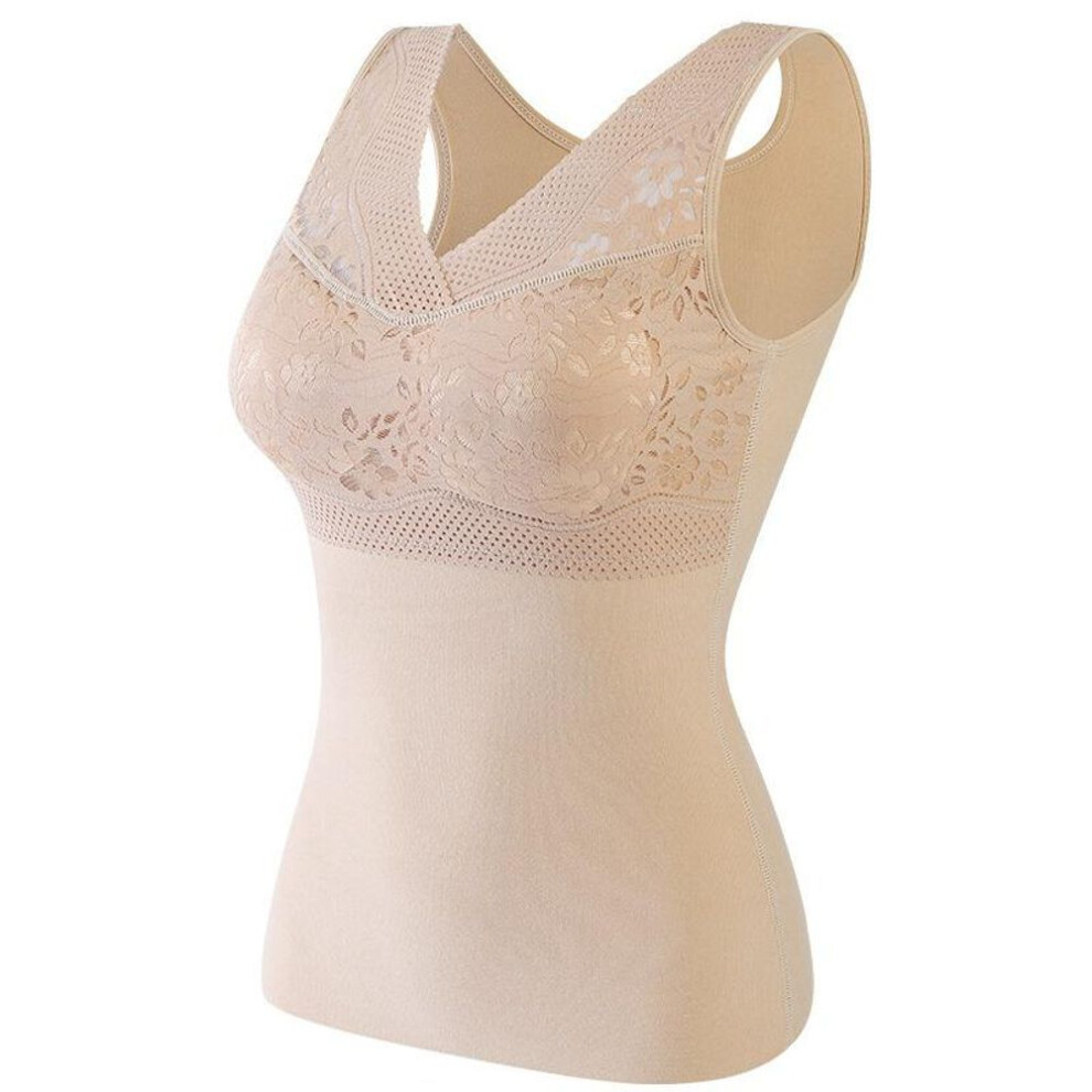 (as the picture, 2XL) Thermo Lingerie Undershirt Thermal Underwear Thermo Shirt Woman Winter Inner Wear Clothing Warm Plus Size Vest Top