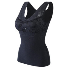 (black, XL) Thermo Lingerie Undershirt Thermal Underwear Thermo Shirt Woman Winter Inner Wear Clothing Warm Plus size Vest Top