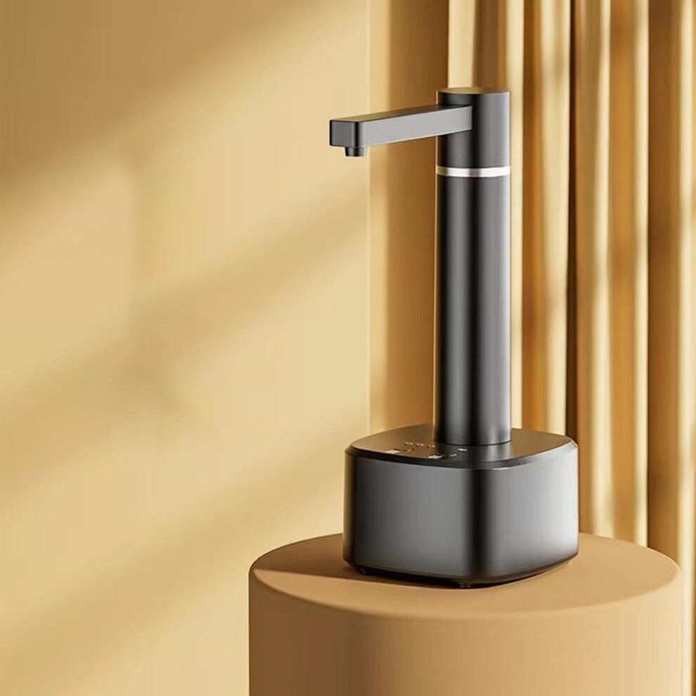 (black) Electric Water Gallon Pump Automatic Water Bottle Pump Dispenser Desktop 4w Rechargeable Water Pump Dispenser With Stand