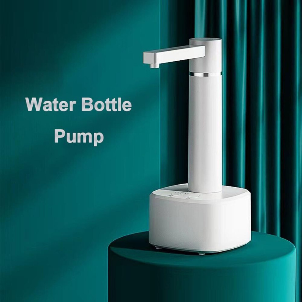 (white) Electric Water Gallon Pump Automatic Water Bottle Pump Dispenser Desktop 4w Rechargeable Water Pump Dispenser With Stand