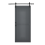 Grey Modern Sliding Barn Door with 6.6ft Track 1