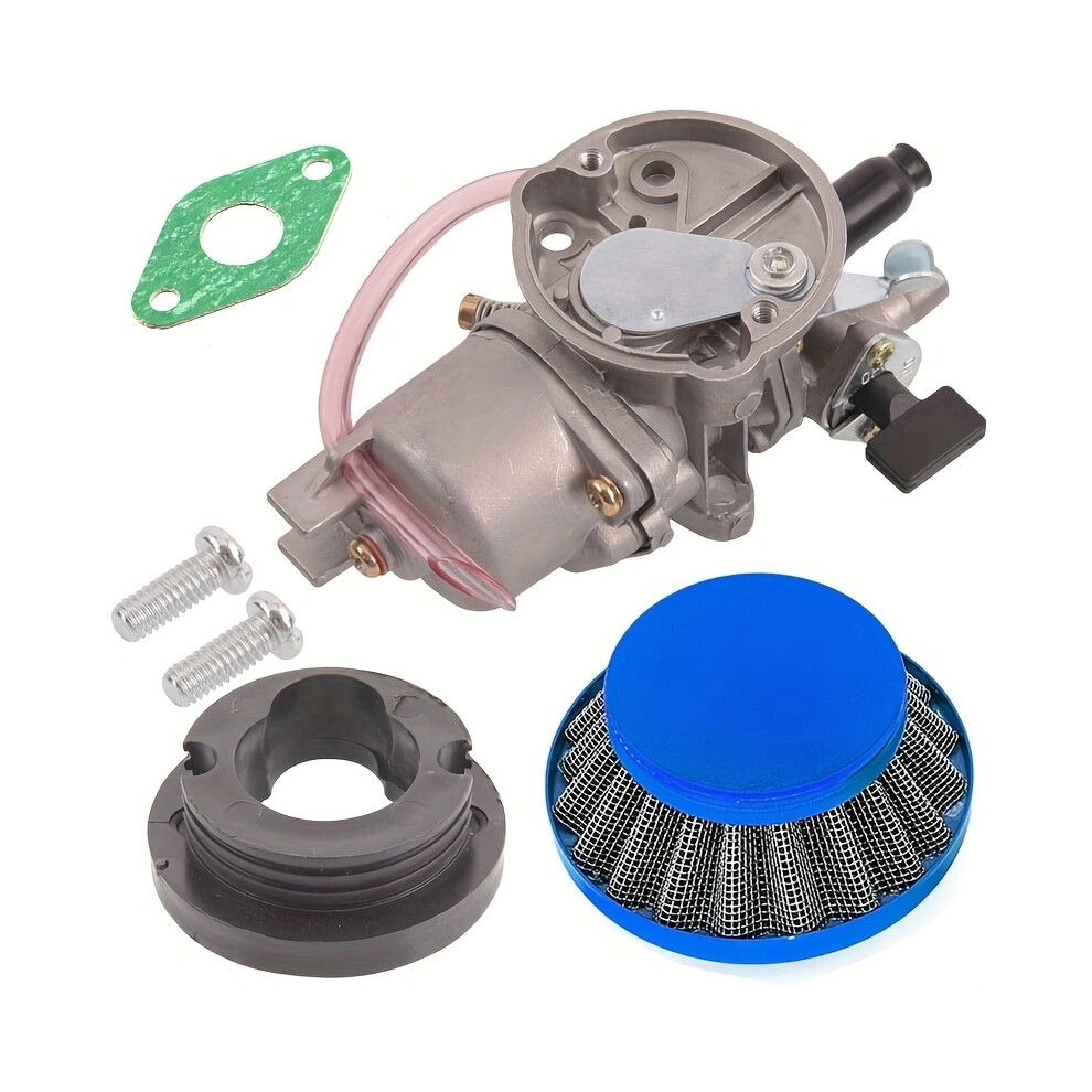 (Af0110-) 2 Stroke Carb Carburetor With Pod Air Filter Manifold Inlet Pipe For 43Cc 47Cc 49Cc Air Cooled Mini Atv Quad Dirt Pocket Bike Blue 6935462400461