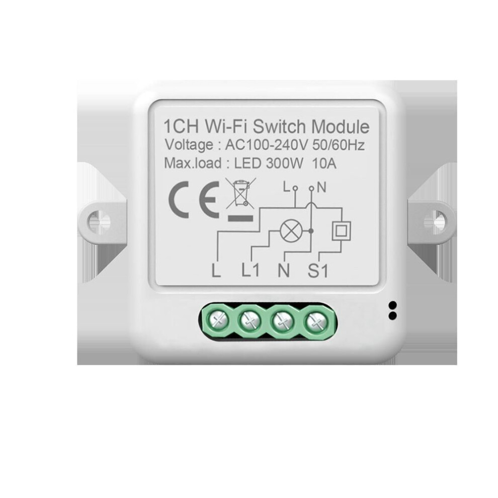 (Wifi-Zero-fire 1-way) Tuya ZigBee 3.0 Smart Dimmer Switch Module 10A, Supports 2 Way Control Dimmable Switch, Work with Alexa Alice Google Home
