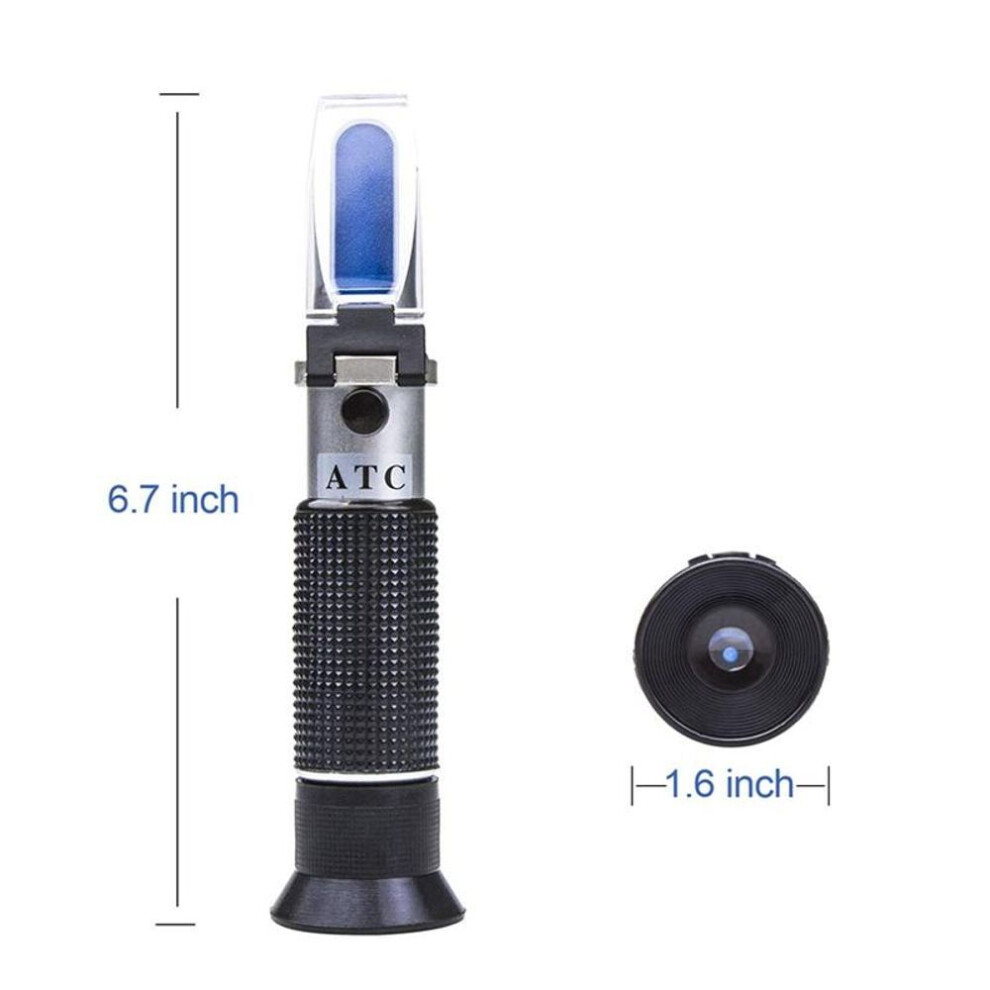 0-32% Hydrometer Brix Refractometer Sugar Meter Brix ATC Calibration Time Domain Refractometer Sugar Tester Handheld Portable