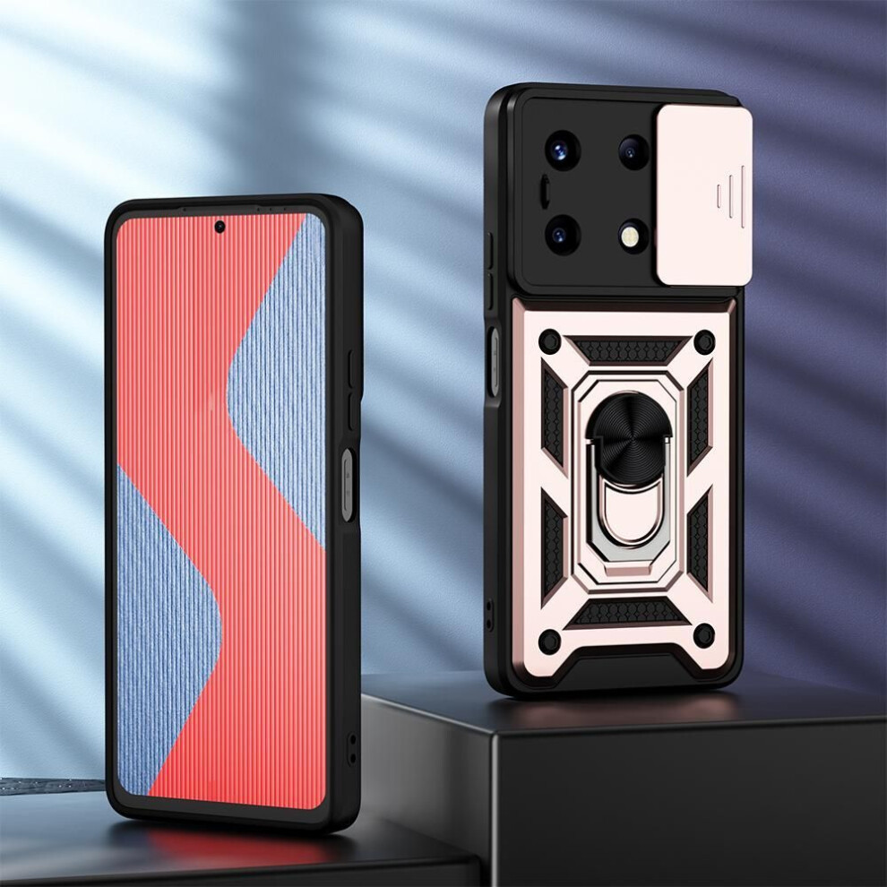 (rose gold, for Infinix Note 30 4G) KEYSION Shockproof Case for Infinix Note 30 5G 30i 30 Pro 4G Slide Camera Lens Protection Ring Phone Cover for Hot 30 Play NFC