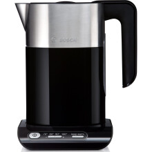 Kabelloser Wasserkocher 1,5 L - 2400 W - Temperaturwahl, Abschaltautomatik, Überhitzungsschutz, Warmhaltefunktion - schwarz